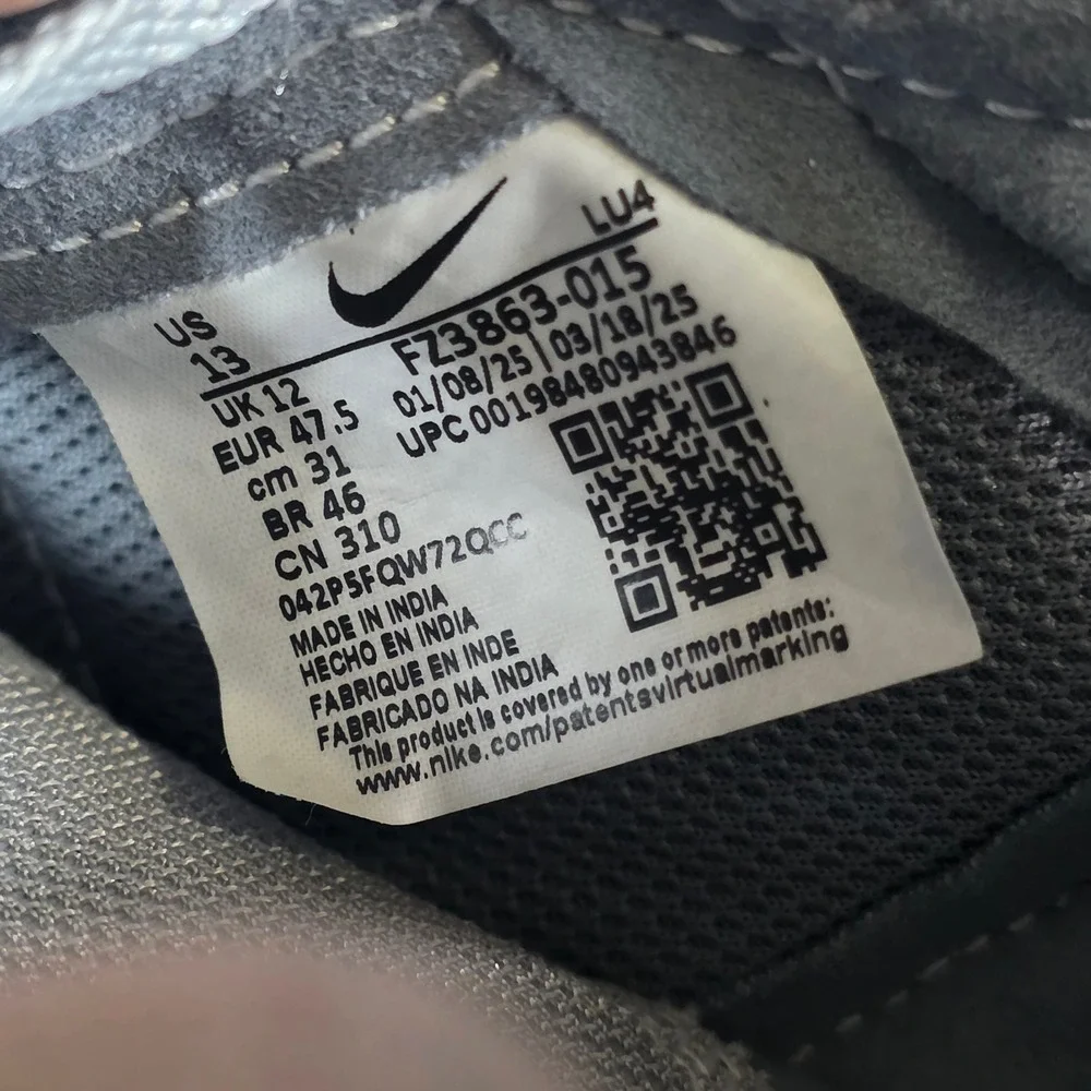 Nike C1TY Steel Platinum Gray Mens Size 13 Athletic Lifestyle Shoes Sneakers